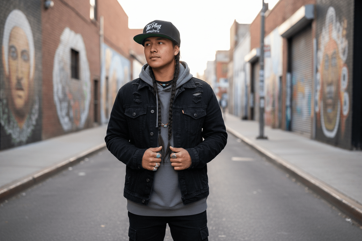 The Plug Clothing Company: Logo Embroidered Cap - Art by Seepengoose: The Plug Clothing Company