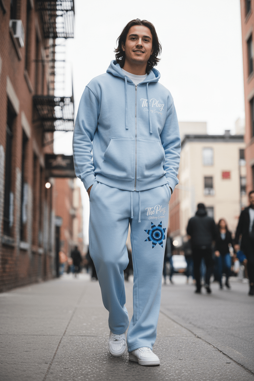 the Plug Hoodie and sweatpants bundle - Art by Seepengoose: The Plug Clothing Company