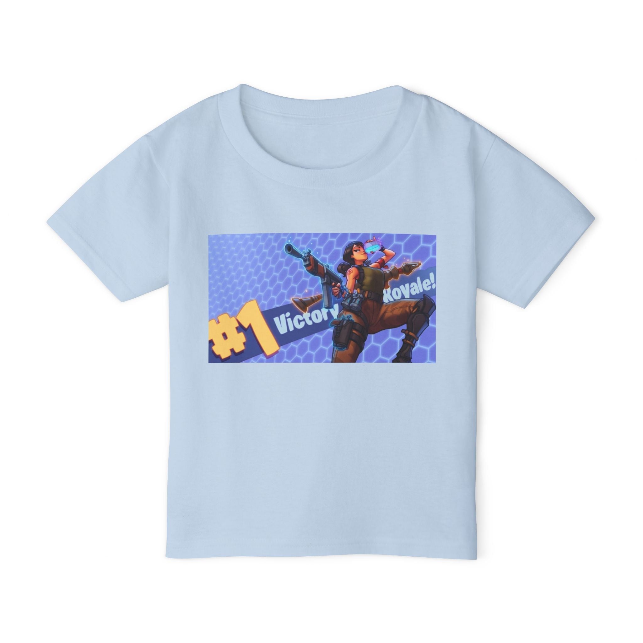 Toddler T‑Shirt "1 Victory Royale" Fortnite Graphic - Art by Seepengoose: The Plug Clothing Company