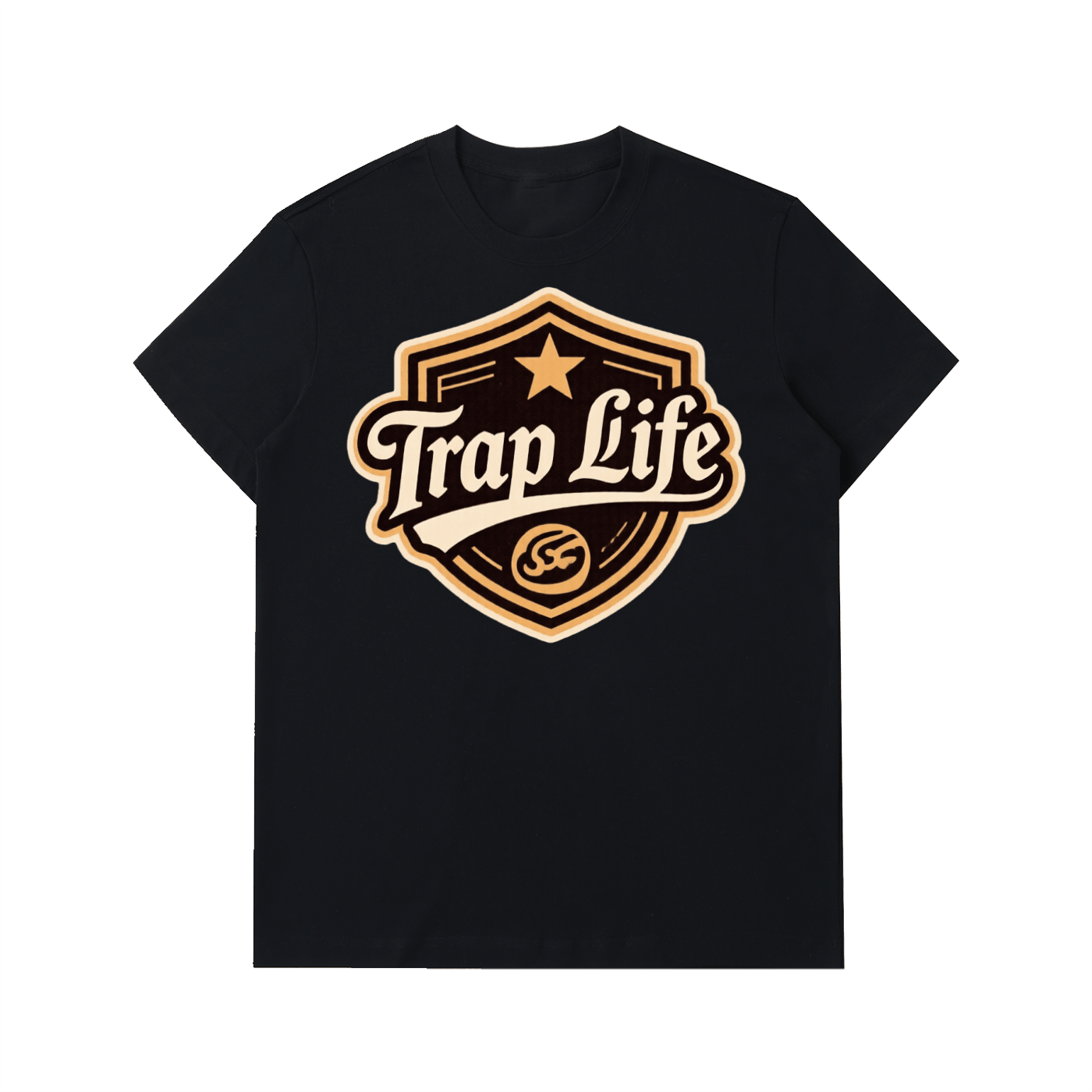 Trap Life Essential Heavyweight Cotton T-Shirt - Art by Seepengoose: The Plug Clothing Company