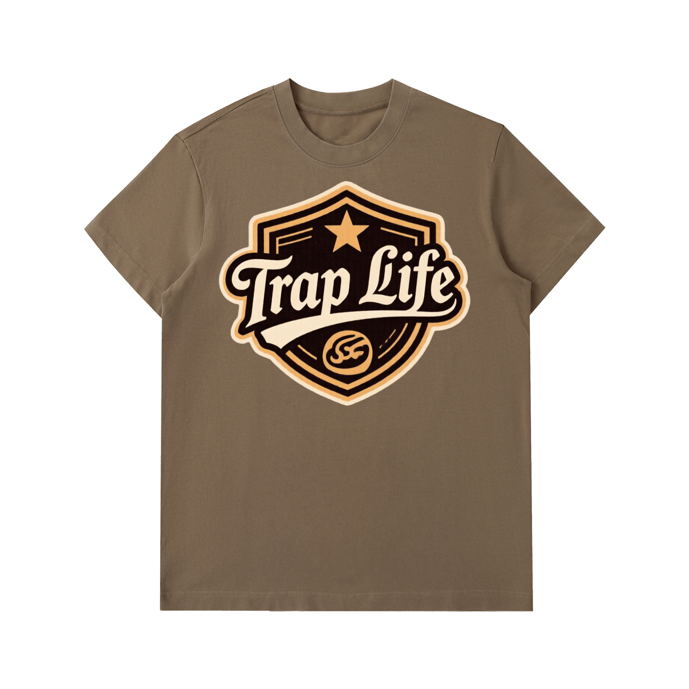 Trap Life Essential Heavyweight Cotton T-Shirt - Art by Seepengoose: The Plug Clothing Company