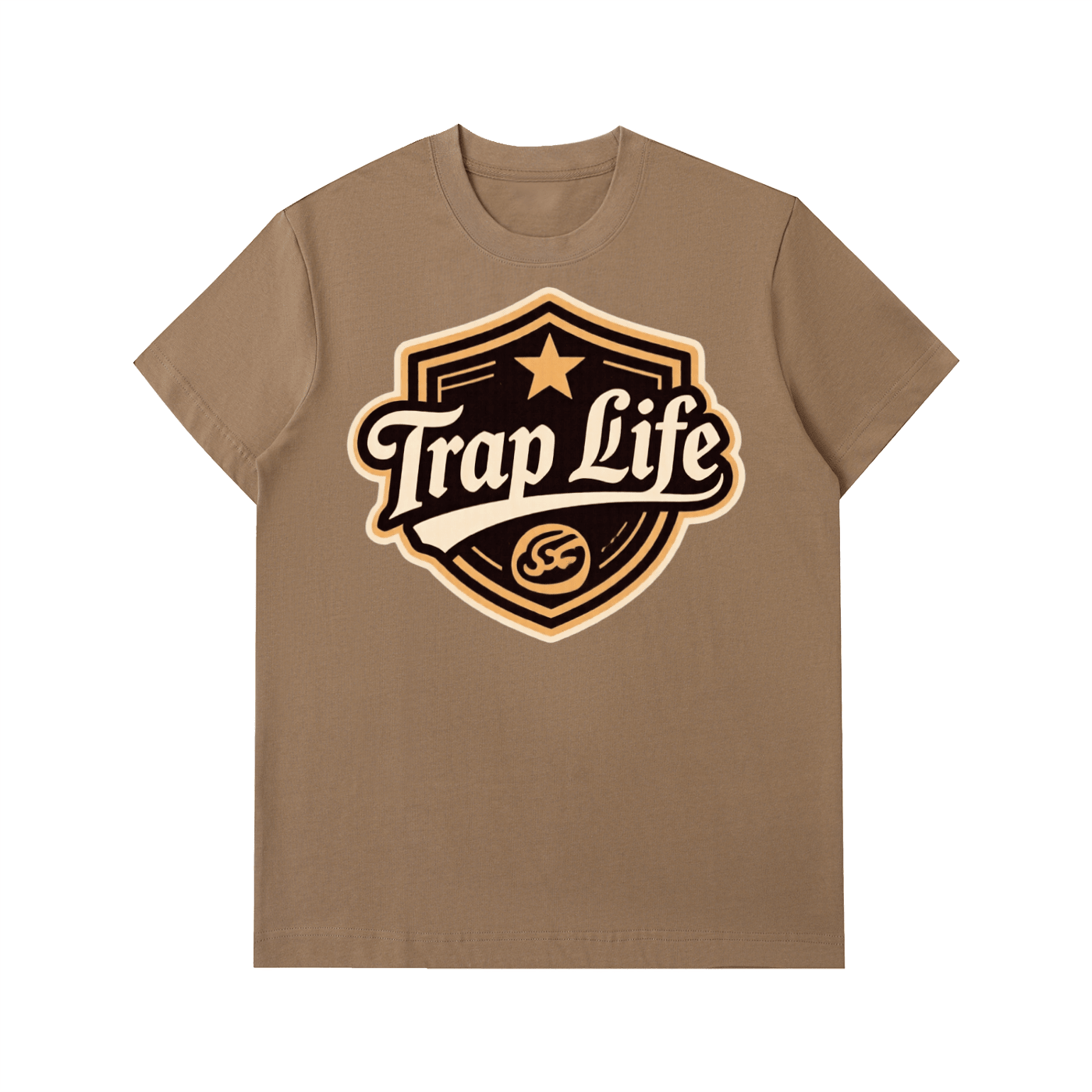 Trap Life Essential Heavyweight Cotton T-Shirt - Art by Seepengoose: The Plug Clothing Company