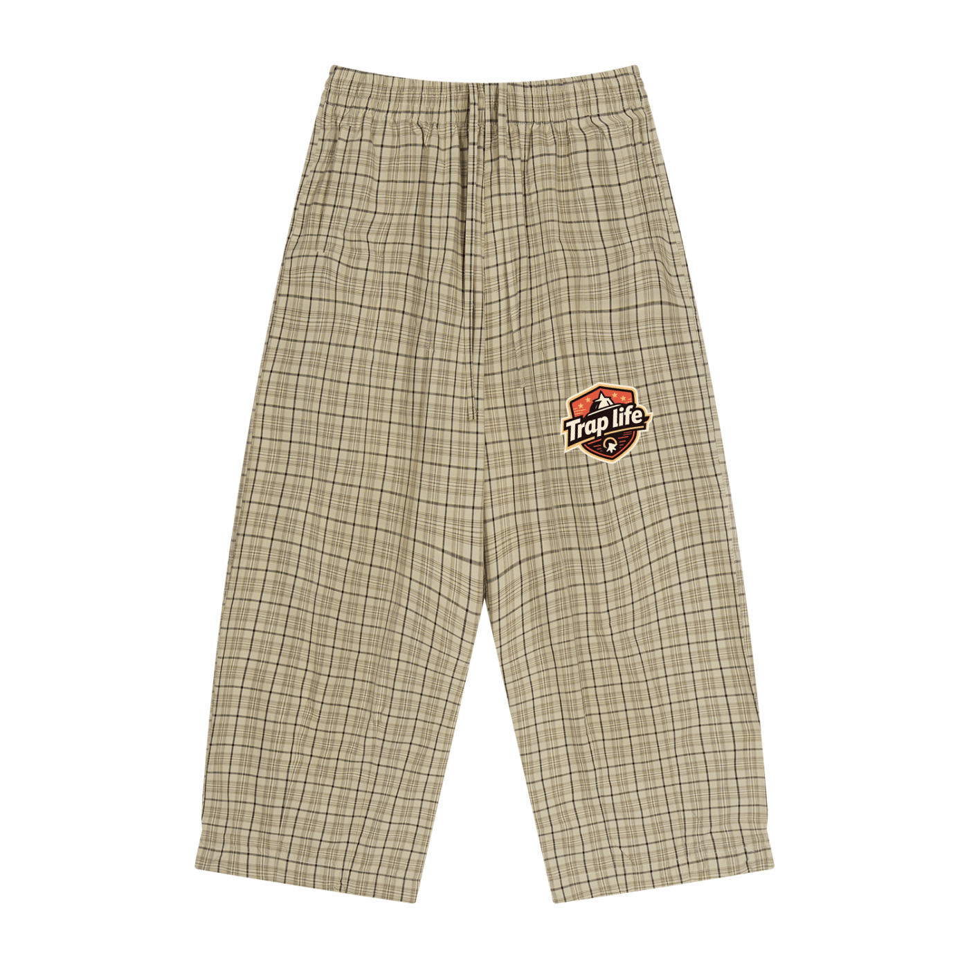 Trap Life Plaid Wide Leg Pants - Art by Seepengoose: The Plug Clothing Company