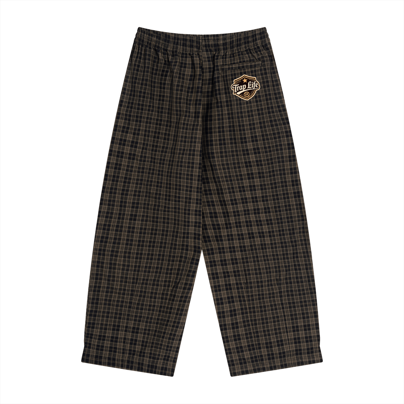 Trap Life Unisex Plaid Wide Leg Pants - Art by Seepengoose: The Plug Clothing Company