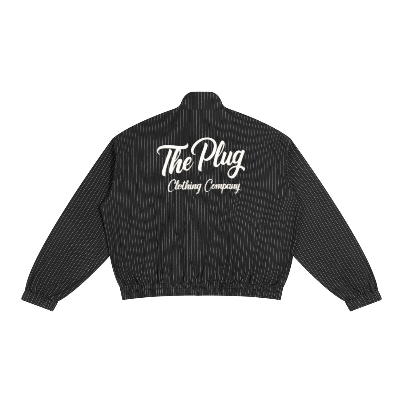 Unisex Striped Full-Zip Track Jacket - Art by Seepengoose: The Plug Clothing Company