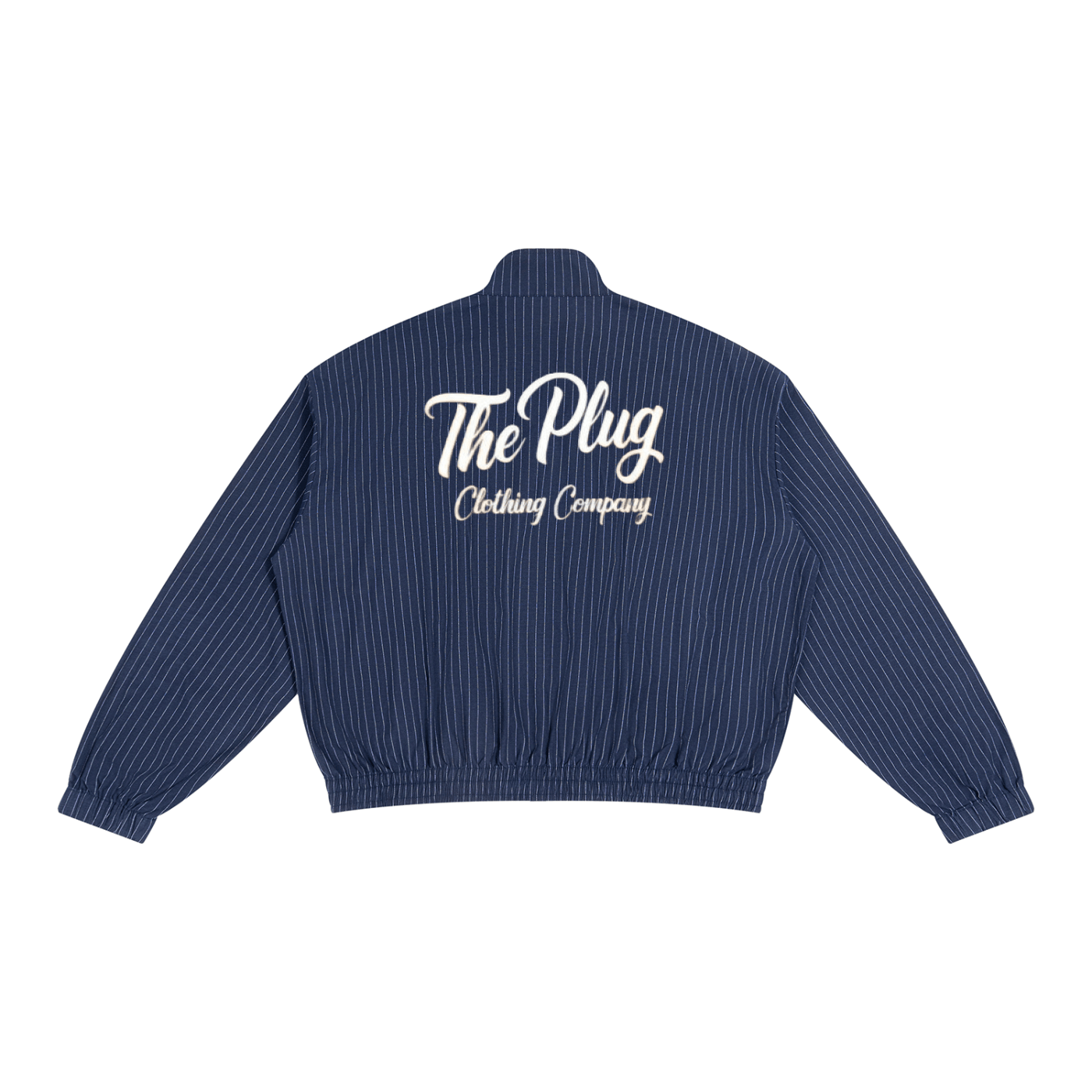 Unisex Striped Full-Zip Track Jacket - Art by Seepengoose: The Plug Clothing Company