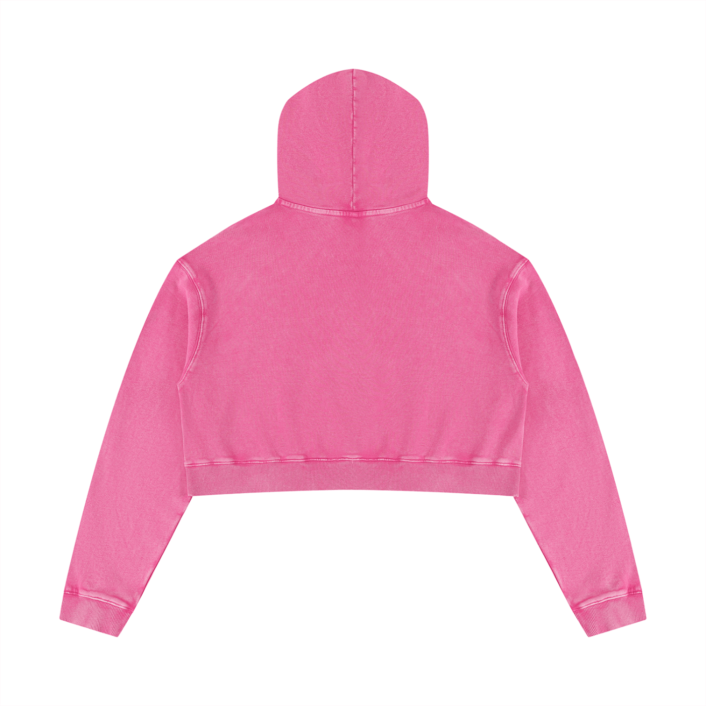 Women’s Baddie Washed Crop Hoodie - Art by Seepengoose: The Plug Clothing Company