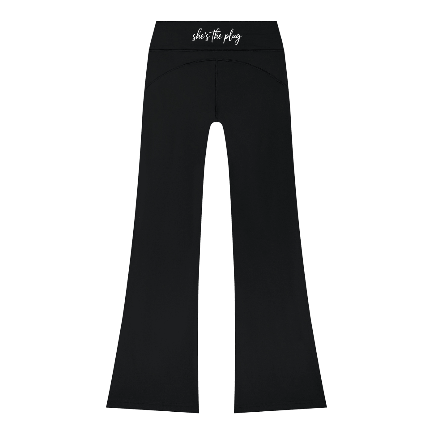Women’s Flared Drawstring Yoga Pants by She's The Plug - Art by Seepengoose: The Plug Clothing Company