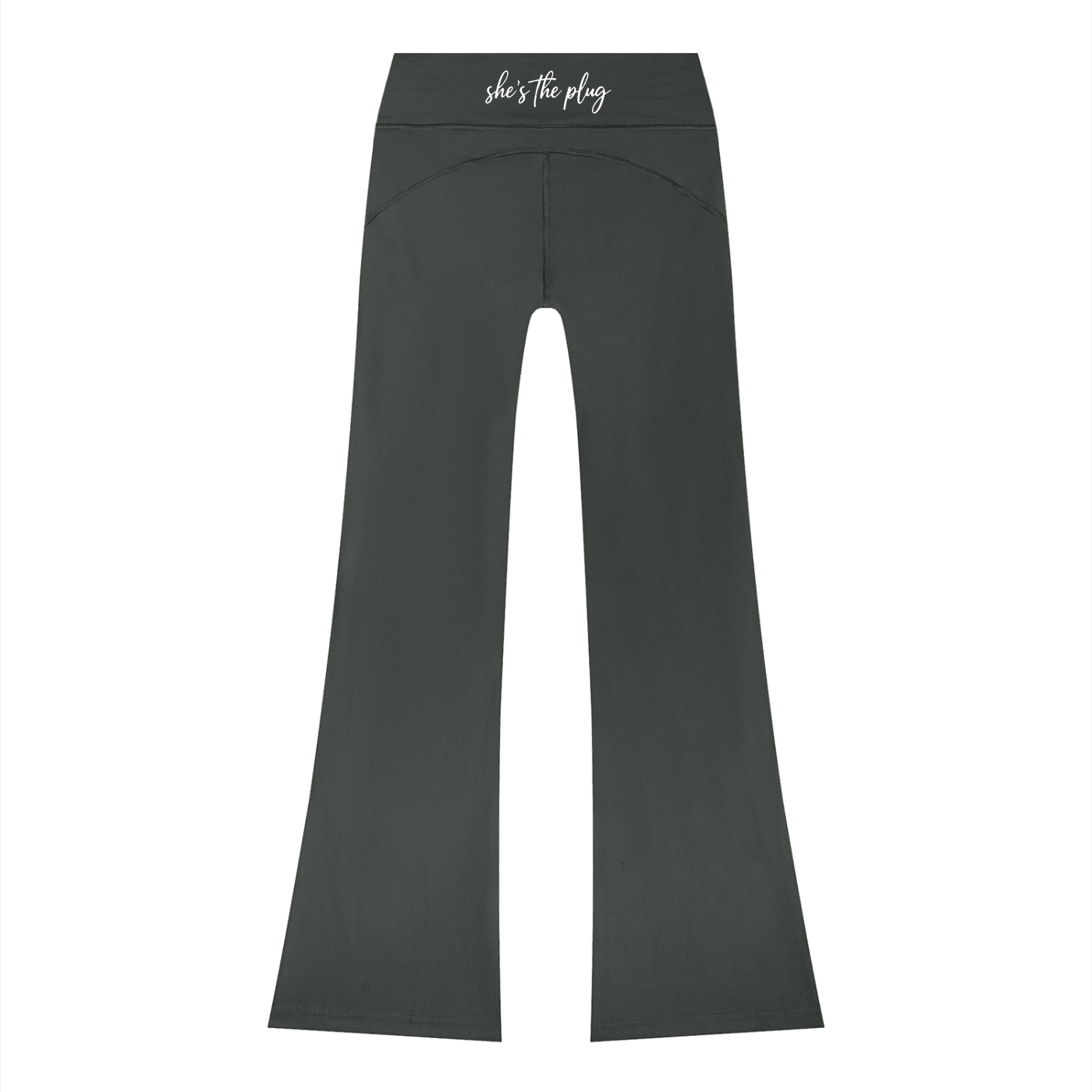 Women’s Flared Drawstring Yoga Pants by She's The Plug - Art by Seepengoose: The Plug Clothing Company