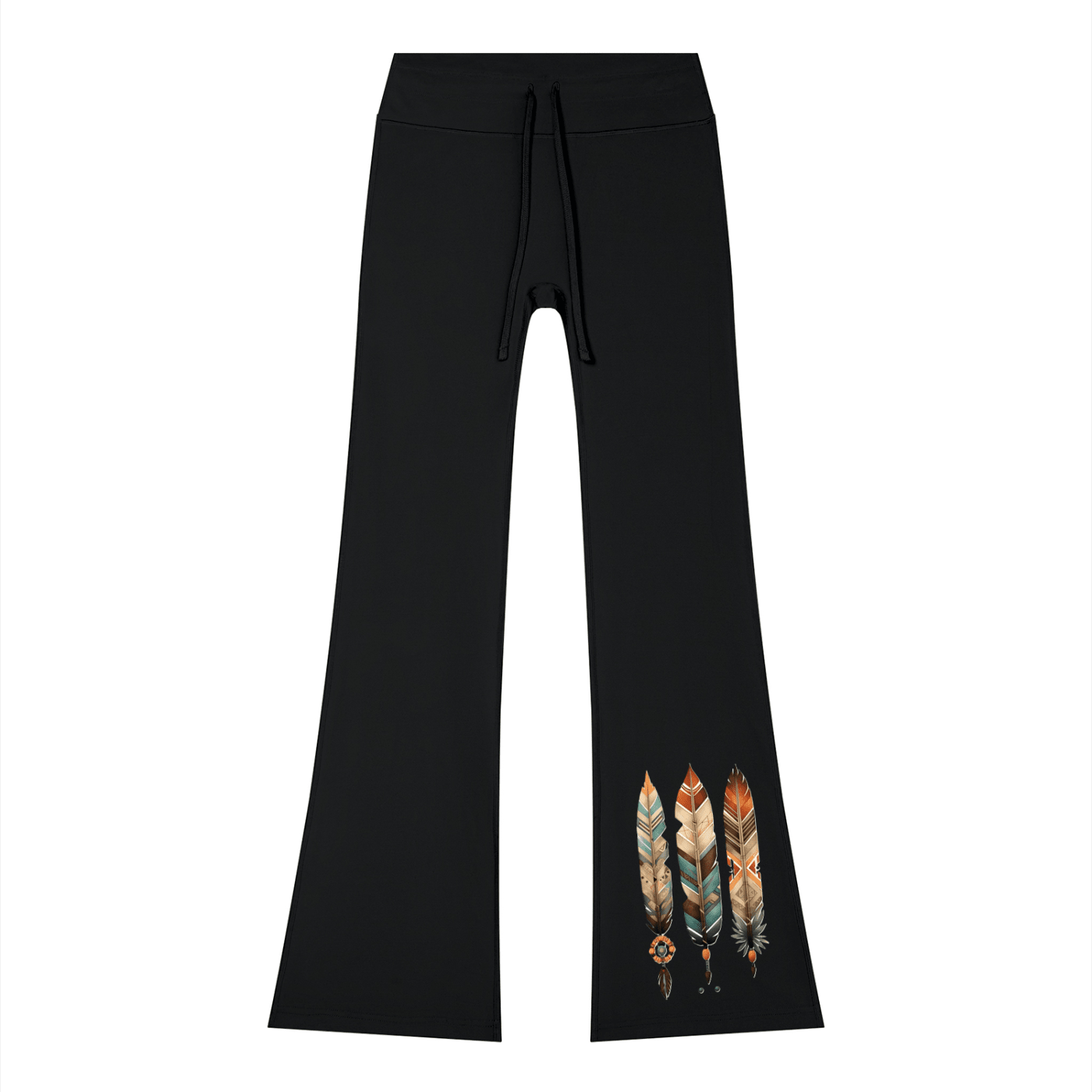 Women’s Flared Drawstring Yoga Pants by She's The Plug - Art by Seepengoose: The Plug Clothing Company