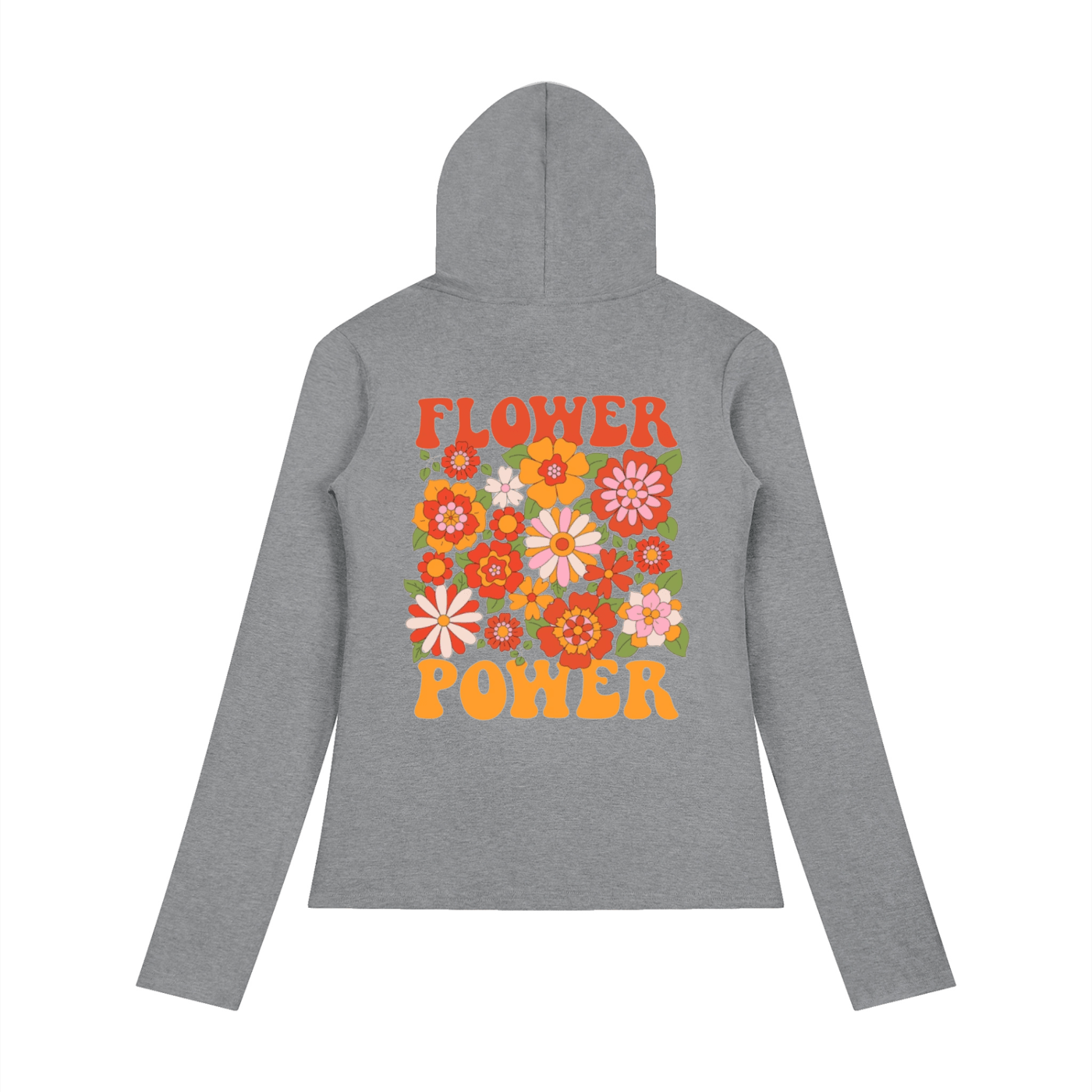 Women’s Flower Power: Slim Half-Button T-Shirt - Art by Seepengoose: The Plug Clothing Company