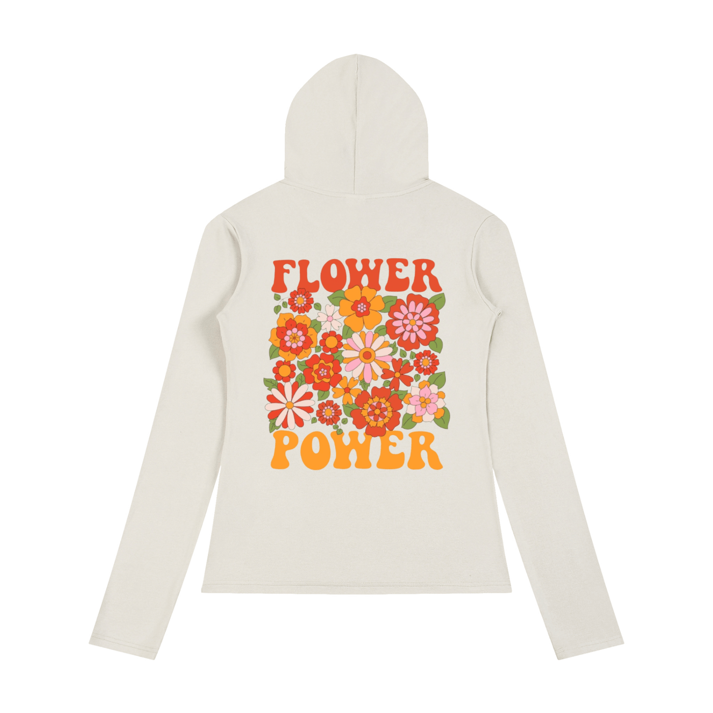 Women’s Flower Power: Slim Half-Button T-Shirt - Art by Seepengoose: The Plug Clothing Company